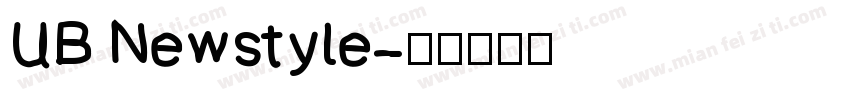 UB Newstyle字体转换